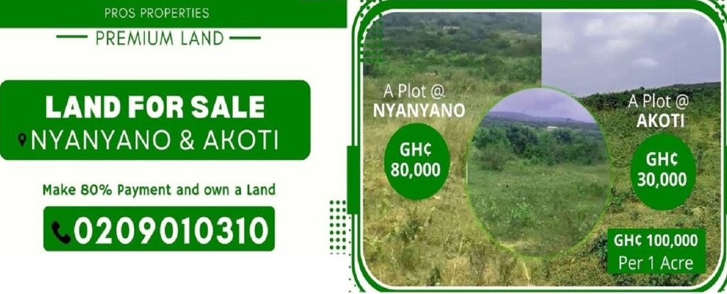Available Land for sale at Akoti- hot cake- web