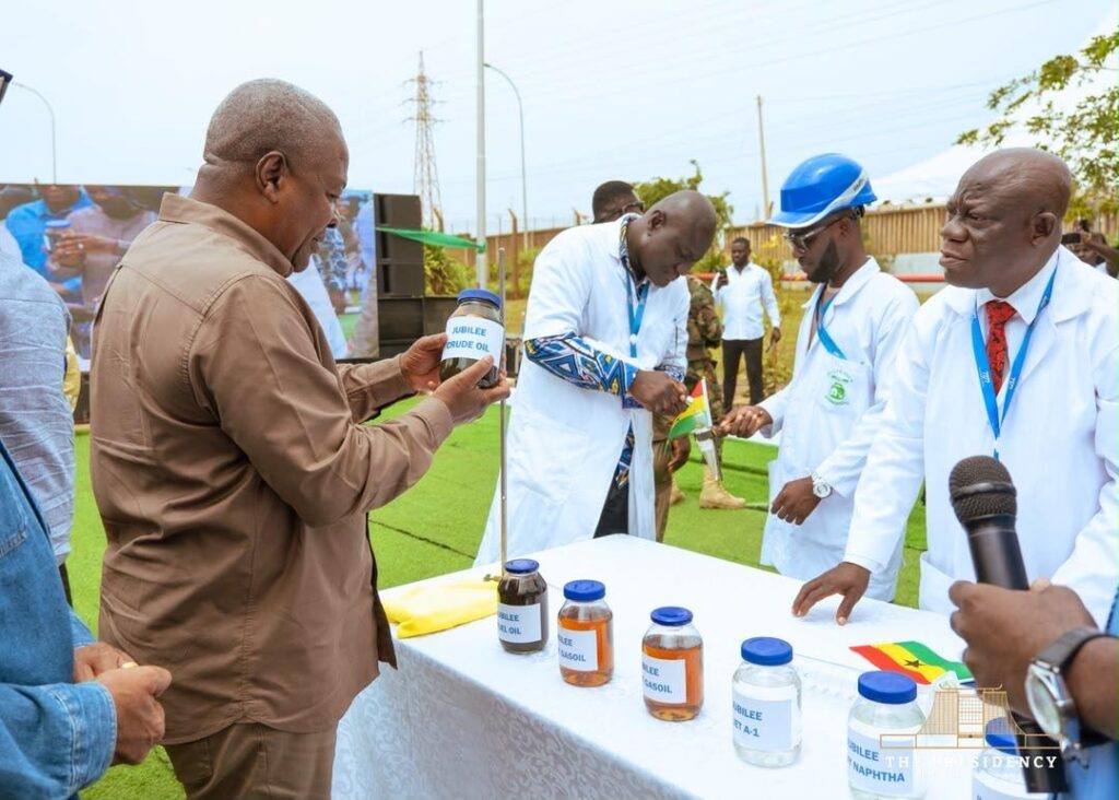 Mahama commends management on the turnaround and commissions the renovated TOR Crude Distillation Unit