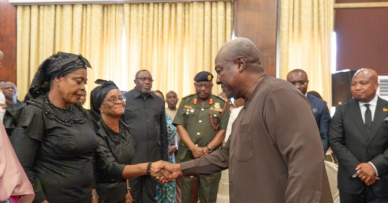 Mahama Presents Compensation to Helicopter Crash Victims' Families