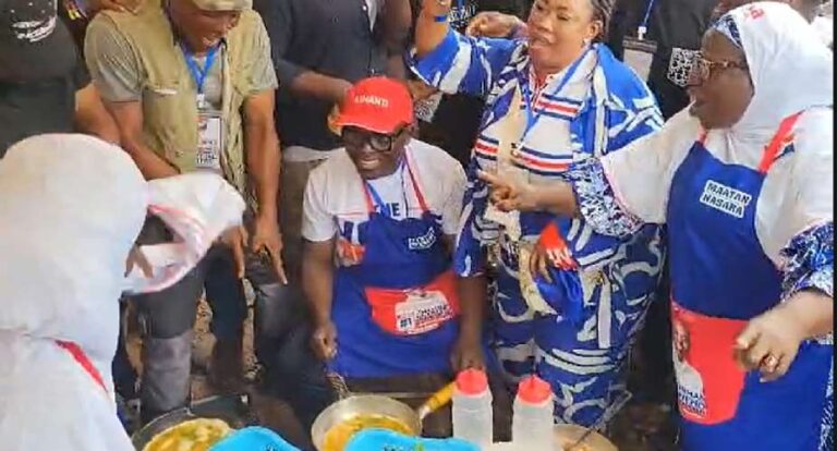 Why COKA Joined Women To Fry Eggs At The Ashanti Polls