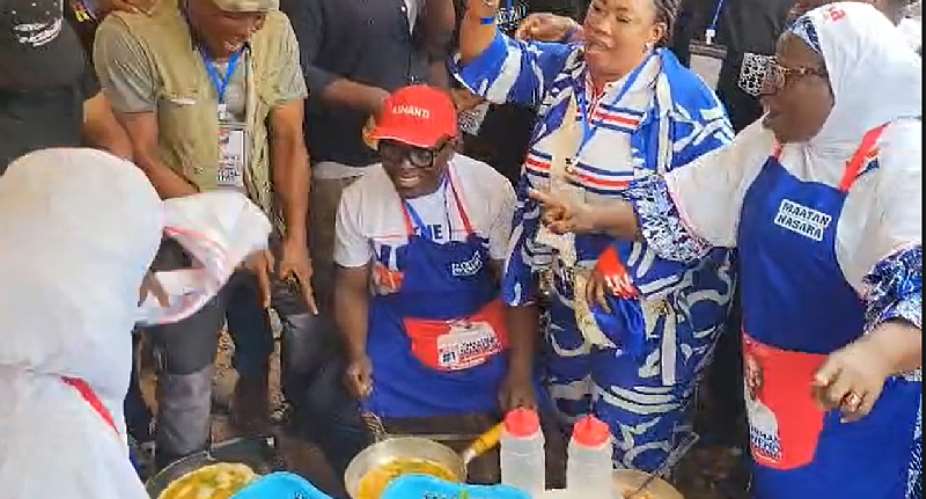 Why COKA Joined Women To Fry Eggs At The Ashanti Polls