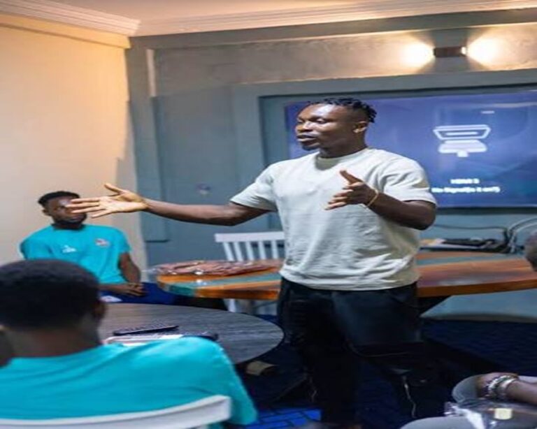 Joseph Aidoo Gifts Nations FC Players Football Boots Ahead of CAF Game