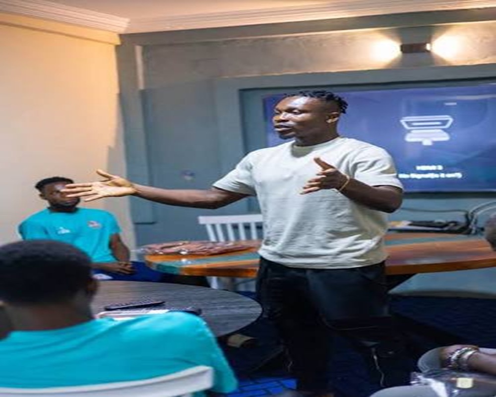 Joseph Aidoo Gifts Nations FC Players Football Boots Ahead of CAF Game