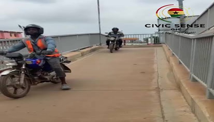 Okada on Footbridge